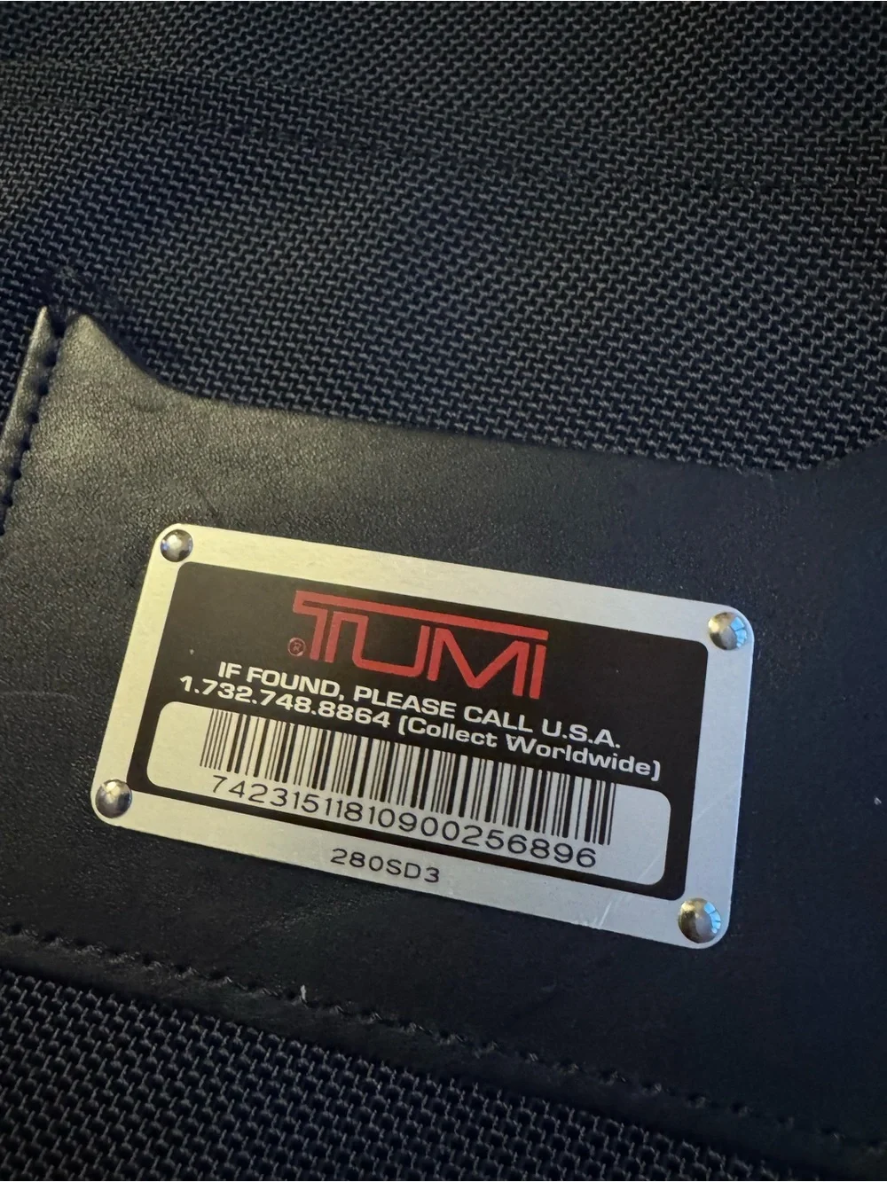 BUNDLE Tumi Laptop Bag, Laptop Insert and Tumi Flat Folding Pack